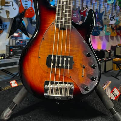 Sterling By Music Man StingRay RAY35 Bass Guitar - 3-tone Sunburst Auth Dealer! 001 FREE PLEK! image 2