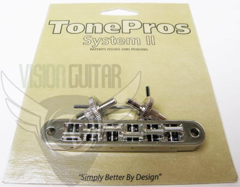 TonePros Nashville Un-Notched Tune-O-Matic Bridge TP6-N Nickel image 1