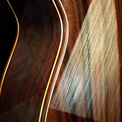 Acoustic Guitar Handmade by Blueberry, Parlor, 6 String wood Dragon motif Guitar, Custom Handcrafted Wooden Guitar, Grand Concert Guitar image 16
