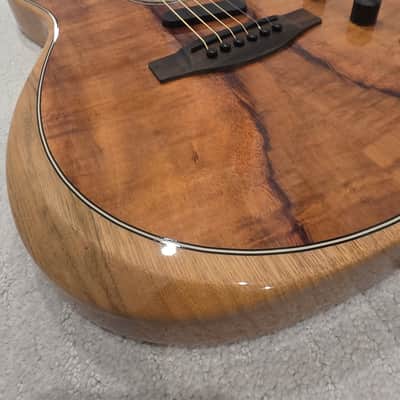 Fender American Acoustasonic Telecaster Exotic Koa 11/2019 - Natural image 18