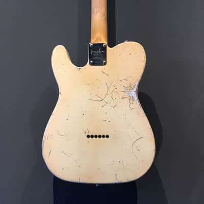 Made to Order - FRANCHIN Mars guitar Relic Aged 100% Nitro Lacquer (Butterscotch/ Sunburst/ Black/ White/ Blue/ Green/ Yellow/ Red/ Pink/ Burgundy/ Purple/ Gold/ Silver, etc.) Telecaster-Tele-T-Style Made in Italy image 24