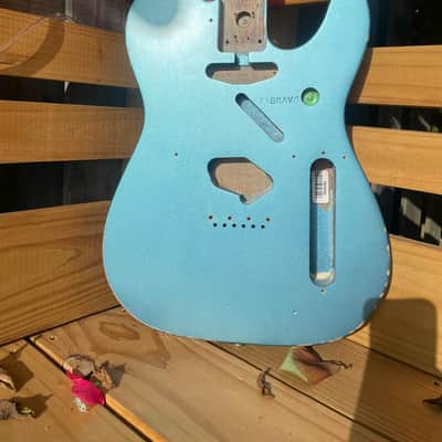 Fender Vintera 50's Road Worn Telecaster Body 2020-2021 - Nitro Lake Placid Blue image 1