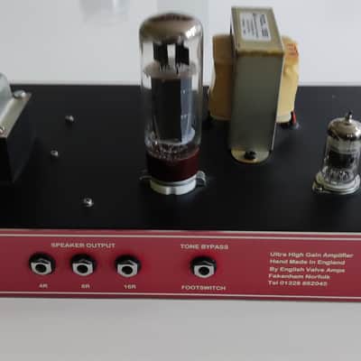 English valve amplifiers 6 watt hi -gain head 2008 with EVA 2 X 12 cabinet image 6