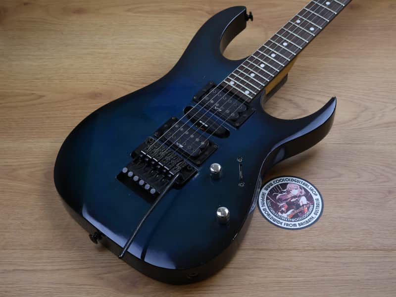 1992 Ibanez Japan RG570FM Superstrat (Transparent Blue) image 1
