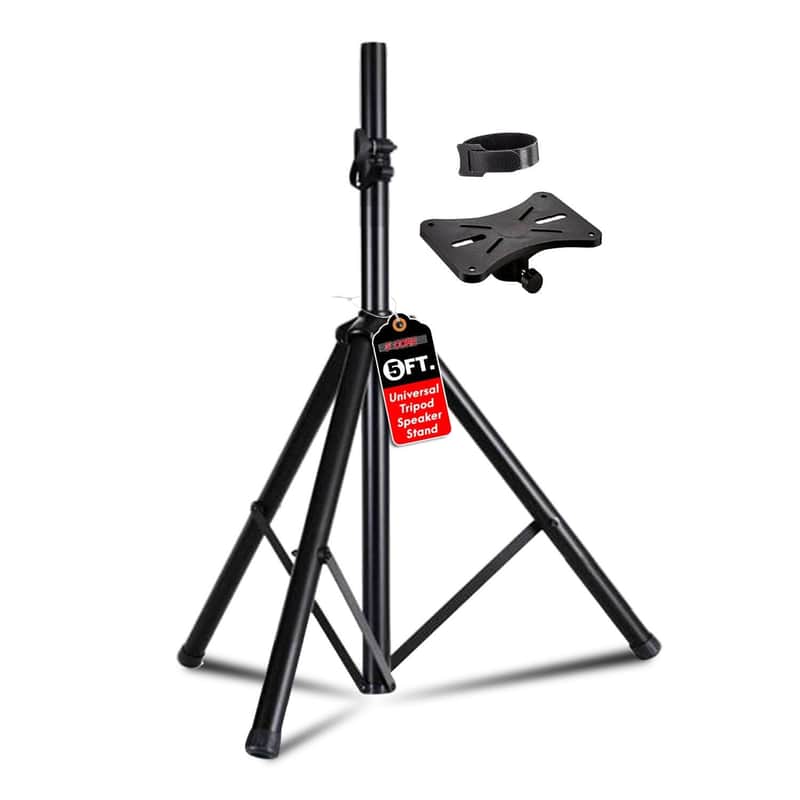 5 Core Speaker Stand Height Adjustable 60" Heavy Duty PA DJ Tripod Studio Monitor Stands image 1