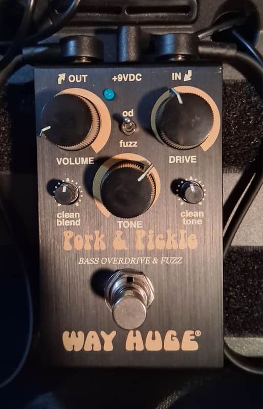 Way Huge WM91 Smalls Pork & Pickle Bass Overdrive & Fuzz 2019 - Present - Black image 1