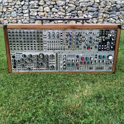 Custom Built Eurorack Synth with hand made studio suitcase and power. image 1