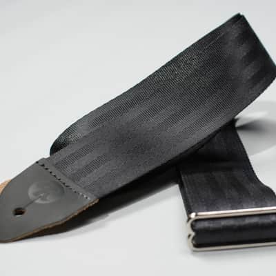 Reverb Seatbelt Guitar Strap - Black -Made in the USA image 1