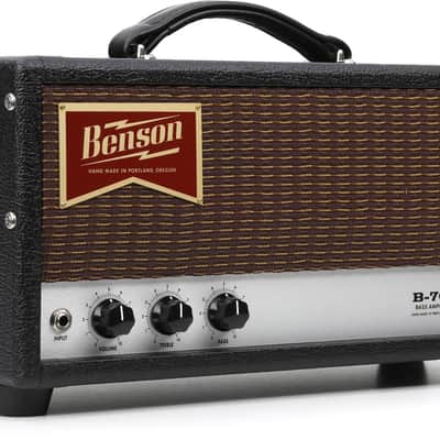Benson Amps B700 700-watt Bass Amplifier Head - Black Tolex/Oxblood Grille image 1