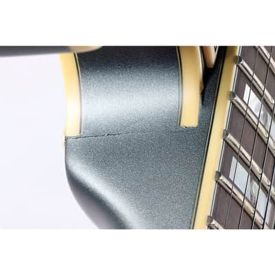 D'Angelico Deluxe Series Mini DC with USA Seymour Duncan Humbuckers Limited-Edition Semi-Hollow Electric 2020-Present - Matte Charcoal image 6