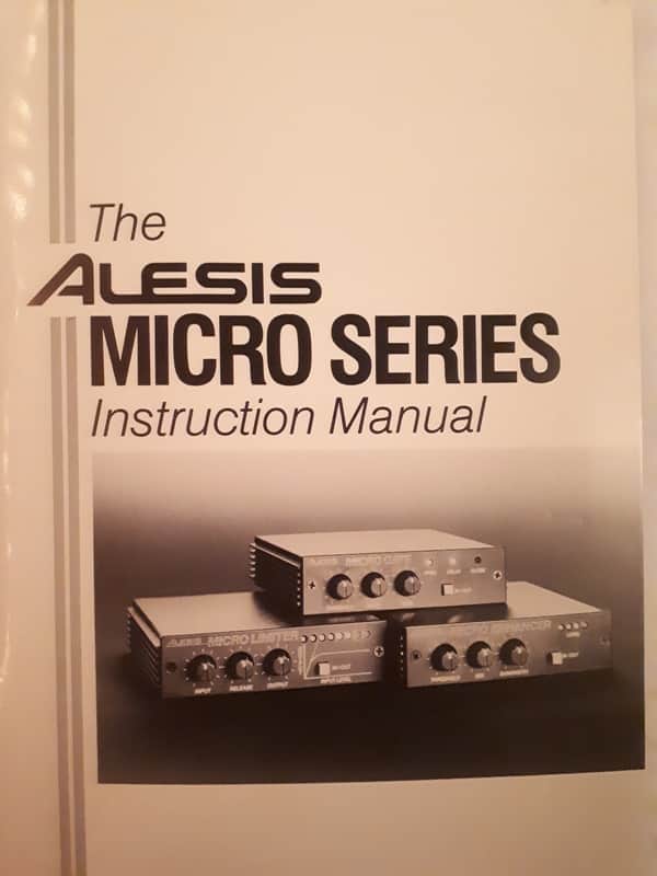 Instruction Manual for The Alesis Micro Series 90s image 1