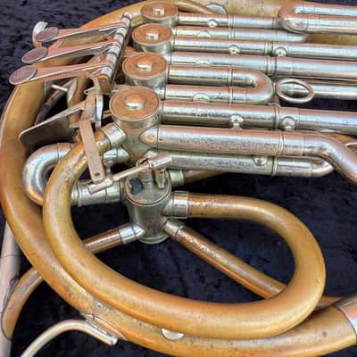 Paxman 40L Bb/High F Descant Horn - Gold Brass - Detachable Bell - Unlacquered Finish - Serial #: 118413L (*AS-IS*) image 8