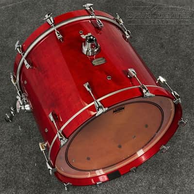 Yamaha Absolute Hybrid Maple 4pc Drum Set Red Autumn image 5