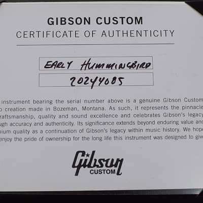 Gibson Hummingbird Original Red Spruce HCS VOS image 13