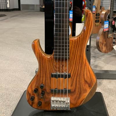 Kinal MK-5 Fretless Left Handed Bass 2000s Natural Cocobolo image 2