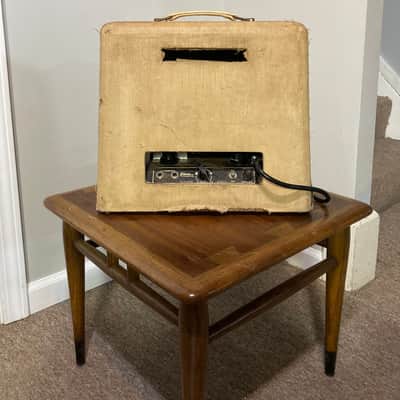 Gibson BR-9 10-Watt 1x8" Guitar Combo 1948 - 1950 - Ivory Leatherette with Trapezoid Grille image 4