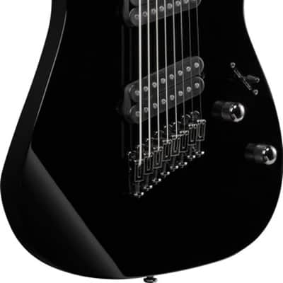 Ibanez RG Multi Scale 8 String Electric Guitar - Black (RGMS8BK) image 2