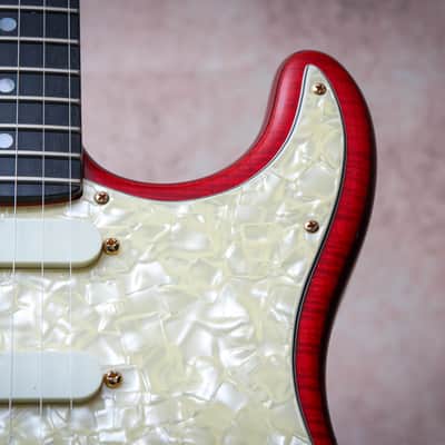 FENDER USA Custom Shop Stratocaster Plus Ultra Set-Neck *John Page "Cherry Red + Ebony" (1992)(Reserved) image 7