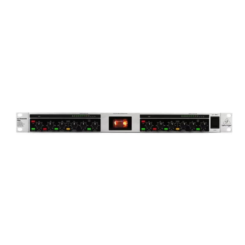 Behringer Ultragain Pro MIC2200 V2 2-Channel Audiophile Vacuum Tube Microphone/Line Preamplifier, Bundle with 2x 10' XLR Microphone Cable image 1