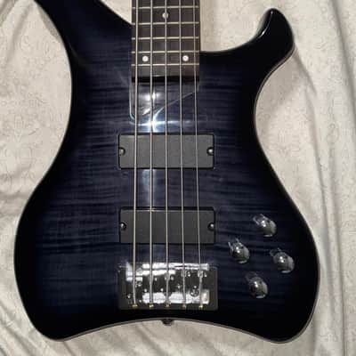 Harley Benton Marquess 5 String Bass 2021 - Black Stain (Gloss) image 3