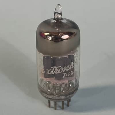 1970 General Electric 12AU7A ECC82 Vintage GE Short Plate Halo Getter Tube! T155 image 4