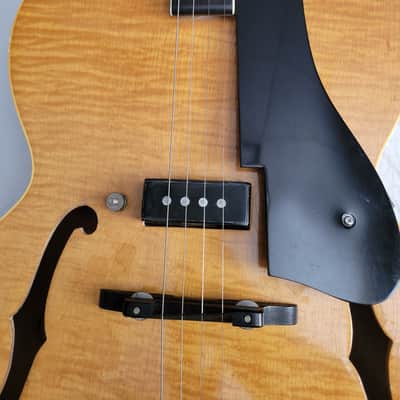 Vega Electrovox Blonde Archtop Tenor Guitar, Model TR1. circa 1930's - 1940's, serial #5208 image 9
