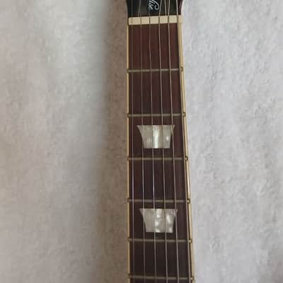 Vintage LV100-AFD Reissued Paradise Single Cut Left-Handed 2010s - Flamed Amber image 6