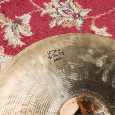 Istanbul Mehmet Radiant - Hi-Hat Rock Top, Custom Rock Bottom 14" #H06 Demo image 8