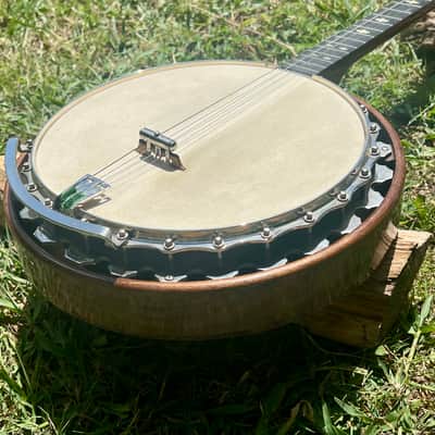 Vintage Ludwig Columbia 1930’s Tenor Banjo - Natural Walnut image 11