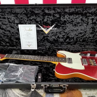 2015 Fender Custom Shop Relic Sparkle Telecaster COA Included TV Jones Pickups (1) image 6