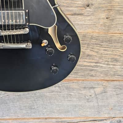 Used Eastman T486 Semi-Hollowbody Guitar - Black w/Upgrades & Case image 4
