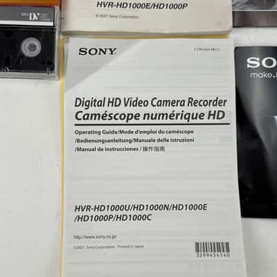 Sony HVR-HD1000U Camcorder 6.1 Megapixels Full Set - In bag image 10
