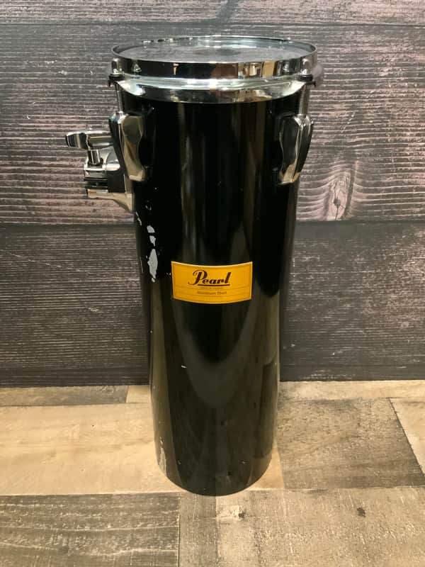 Pearl Rocket Tom 6x18 Aluminum Shell Drum - Black image 1