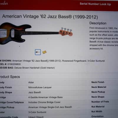 Fender Jazz Bass Precision Bass 1994 Bridge Cover & Tags image 23