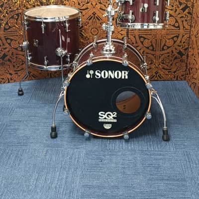 Sonor SQ2 Series Jazz Bop Shell Pack – Maple Shells in ‘Red Wine Dunes’ – Ex Rob Brian image 3