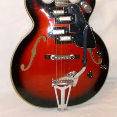 1966 Kimberly Teisco E-335T Cherry Burst *Split Rail Pickups* image 1