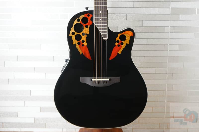 Ovation Pro Series 2778AX-5-G Electric Acoustic Guitar - Black image 1