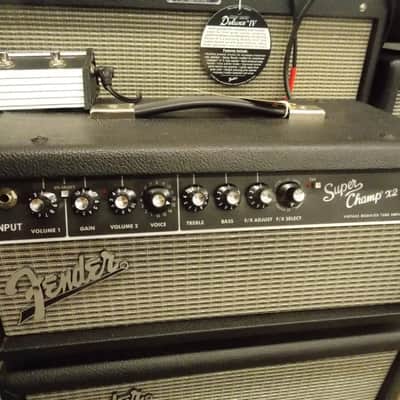 Fender Super Champ X2 Head and Cab W/ footswitch Black image 7