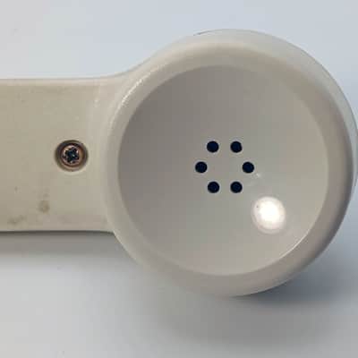 Custom Lo-Fi Telephone Microphone - Nortel Harmony 1990’s Phone Mic - White/Red w/ Base image 4
