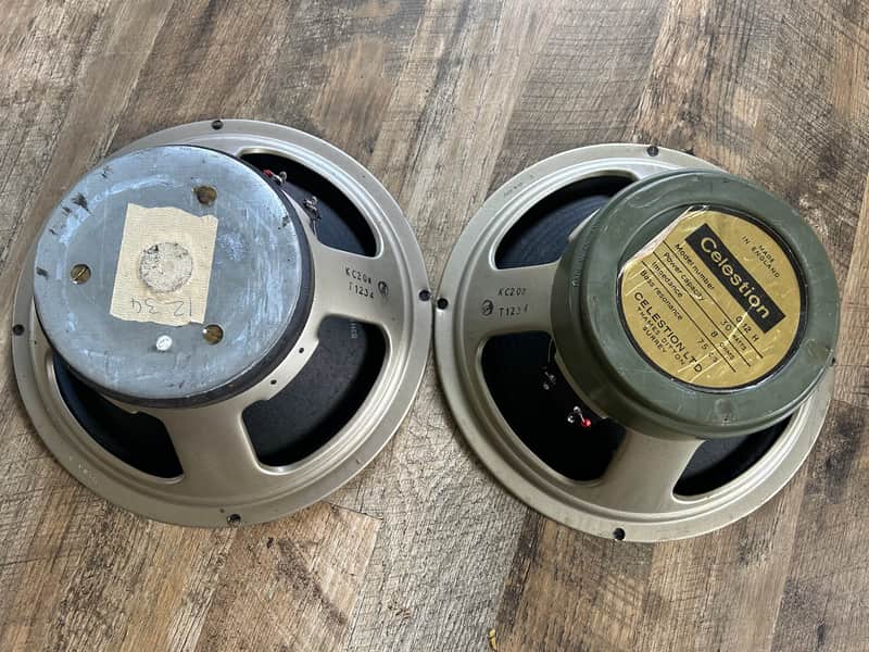 Celestion T1234 1971 Greenback Matched Pair image 1