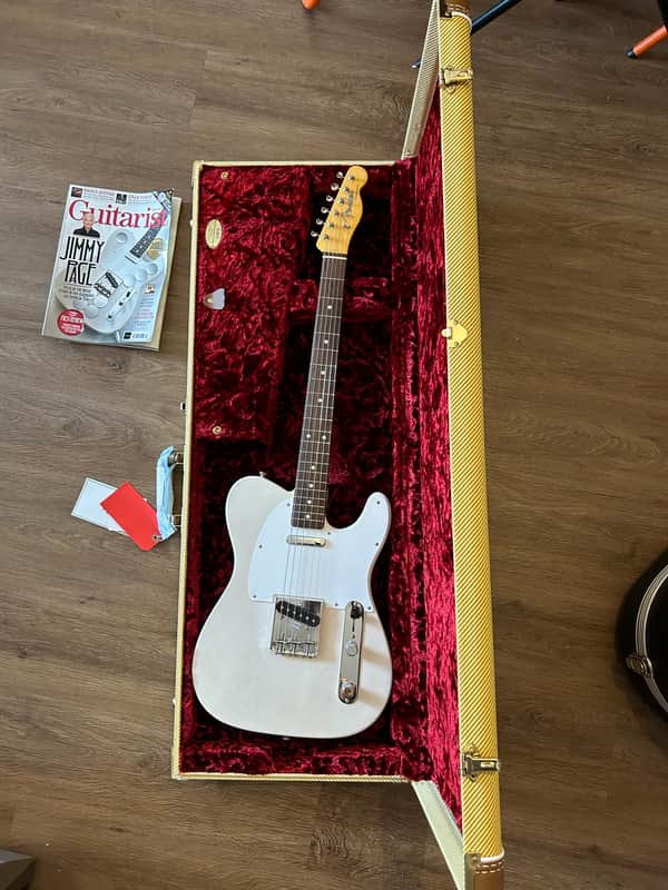 Fender Artist Series Jimmy Page Mirror Telecaster with Rosewood Fretboard 2019 - White Blonde