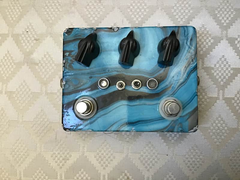 Keeley Nova Wah Hand Wired Painted 2000-2005 - Swirl finish blue image 1