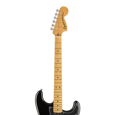 Used Squier Classic Vibe '70s Stratocaster HSS - Black w/ Maple FB image 4