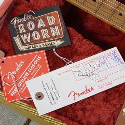 Fender -  75th Anniversary Vintera Road Worn 1951 Telecaster - Electric Guitar w/ Maple Fingerboard - Butterscotch Blonde - w/ Hardshell Case image 12