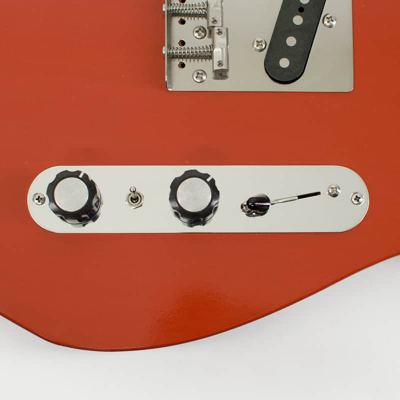 RockRabbit Angled Mini-Switch Aluminum Telecaster Control Plate image 1