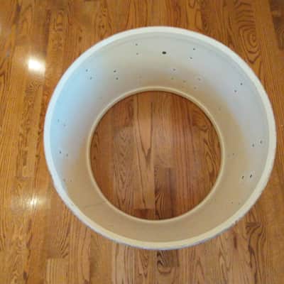 Ludwig Vintage 1967 super classic 22" bass drum shell White Marine Pearl excellent image 10
