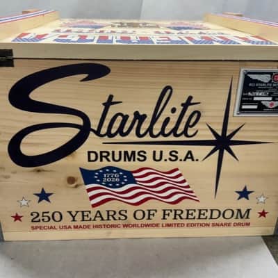 RCI Starlite USA 250th anniversary 8x14 tribute snare drum. Only 20 image 8