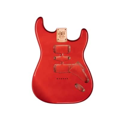 AE Guitars® S-Style Alder Replacement Guitar Body Fire Engine Red image 5