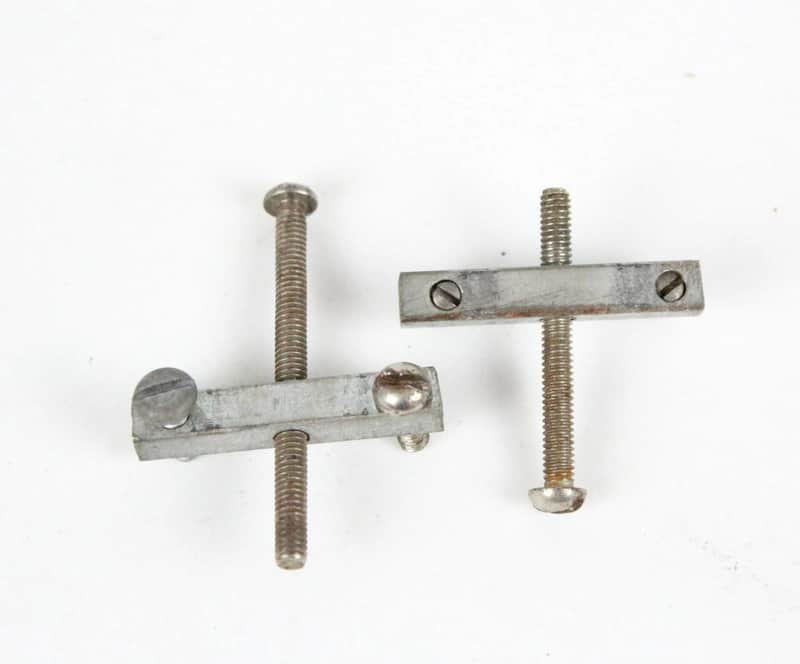 Original 1953 Fender Precision Bass Bridge Saddles Vintage Pre-CBS P-Bass Parts USA 1950s image 1