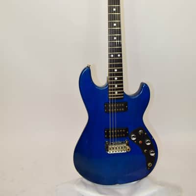 Vintage 1980's G&L F-100 Series II Electric Guitar, Transparent Blue w/ Case image 2